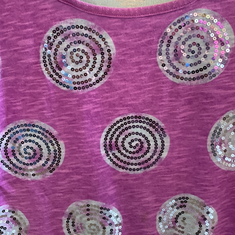 Justice Sequined Top • Girls Size 10 - Picture 2 of 8